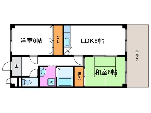 エクセレント上桂の物件間取画像